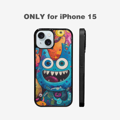 iPhone 15 Case — Goofy Cartoon Monster, Custom Print Case Cover