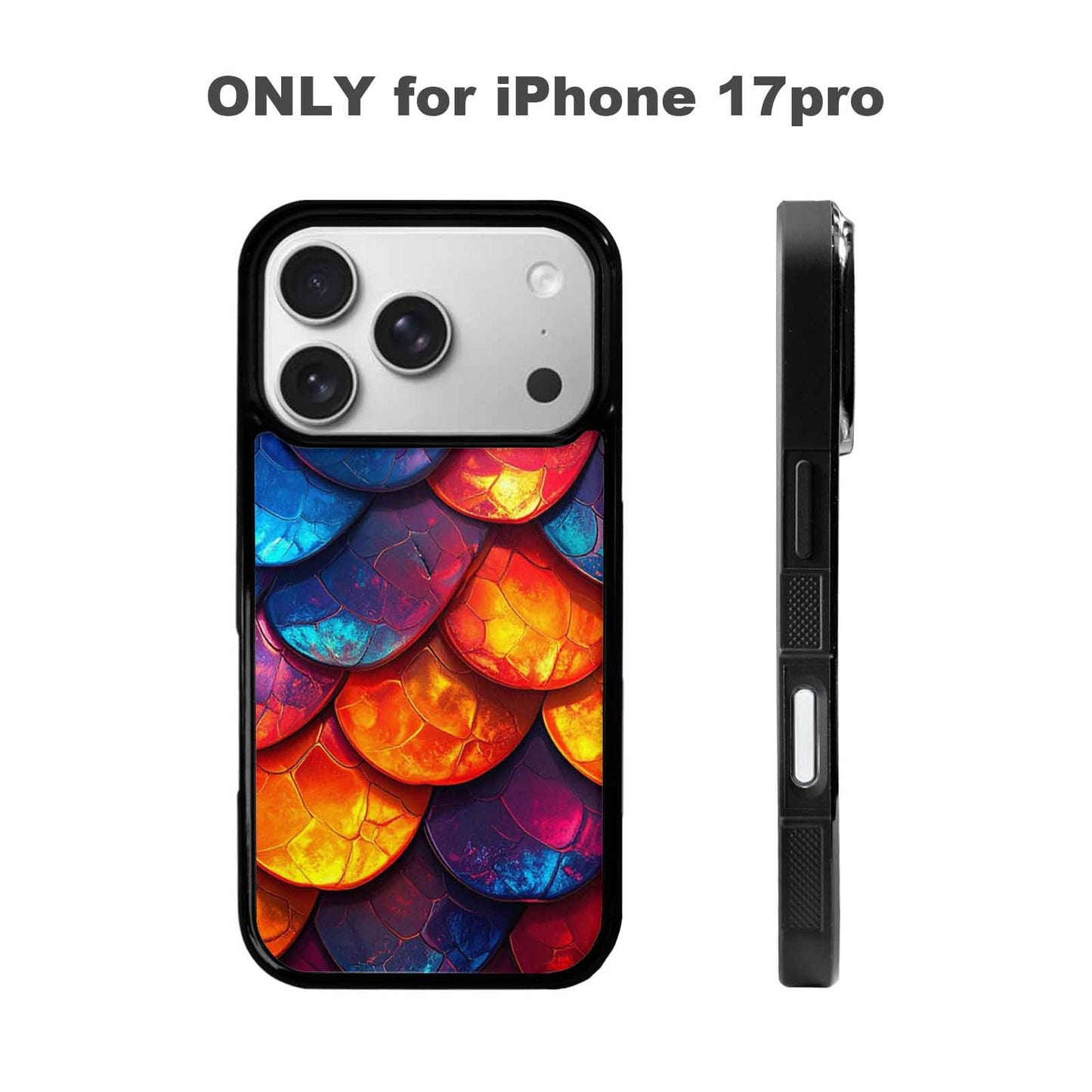 iPhone 17 Pro Case — Snake Print Dark Seamless Pattern Animal, Custom Phone Case