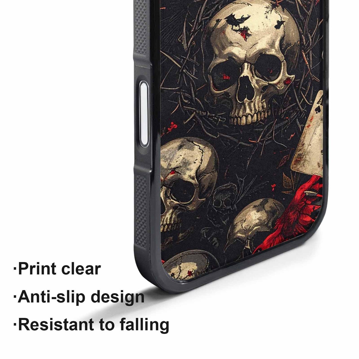 iPhone 17 Air Case — Skull Dark Art Gothic Print Gothic, Customized Protective Case