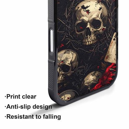iPhone 17 Air Case — Skull Dark Art Gothic Print Gothic, Customized Protective Case