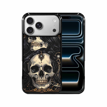 iPhone 17 Pro Max Case — Skull Dark Art Gothic Print Gothic, Custom Designed Case Cover