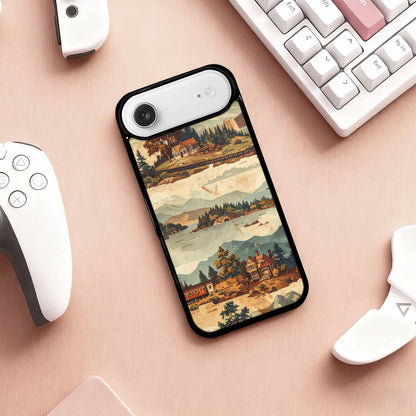 iPhone 17 Air Case — Vintage Travel Artwork Pattern Retro Vintage, Personalized Phone Case