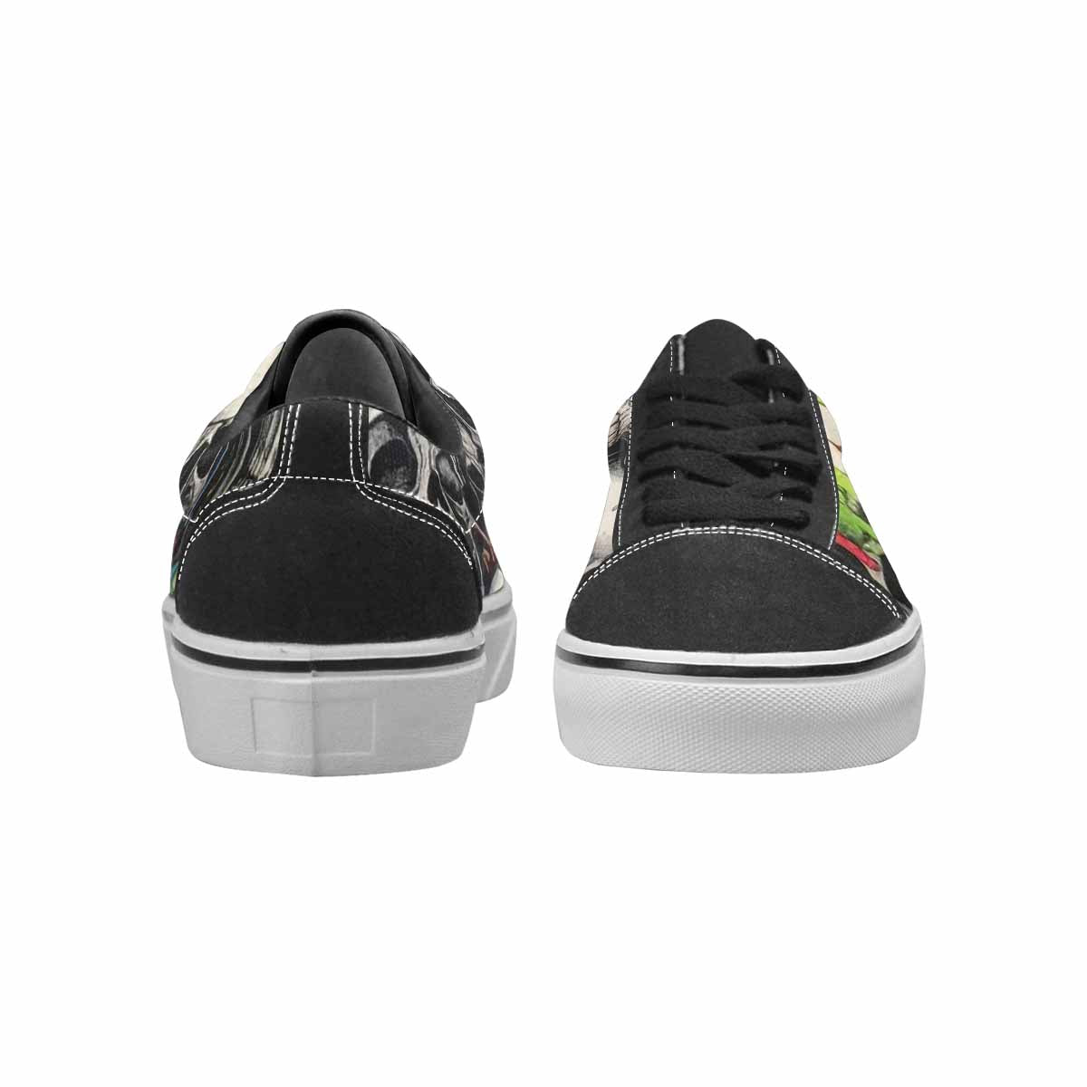 WOMEN'S Rainbow From Skull S Lace-Up Canvas Aesthetic Shoes