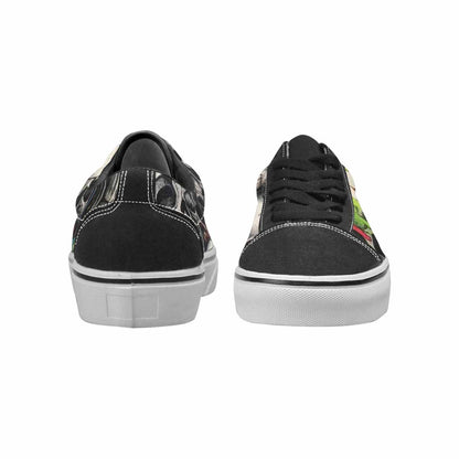 WOMEN'S Rainbow From Skull S Lace-Up Canvas Aesthetic Shoes