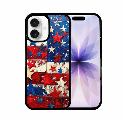 iPhone 17 Case — Patriotic Stars And Stripes Galaxy Space, Custom Print Case Cover
