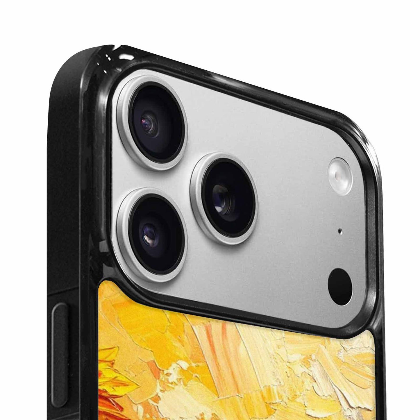 iPhone 17 Pro Max Case — Impressionist Sunflower Brushstroke Pattern Floral, Custom Print Case Cover