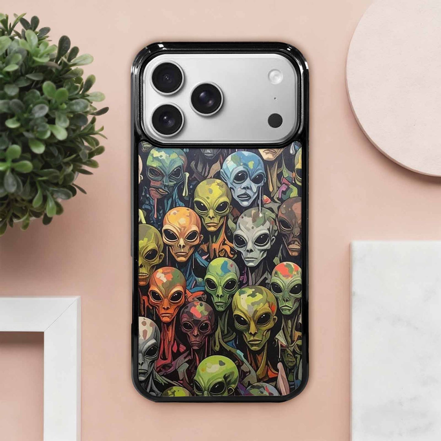 iPhone 17 Pro Max Case — Aliens Camo Aliens Alien Scifi, Custom Print Case Cover
