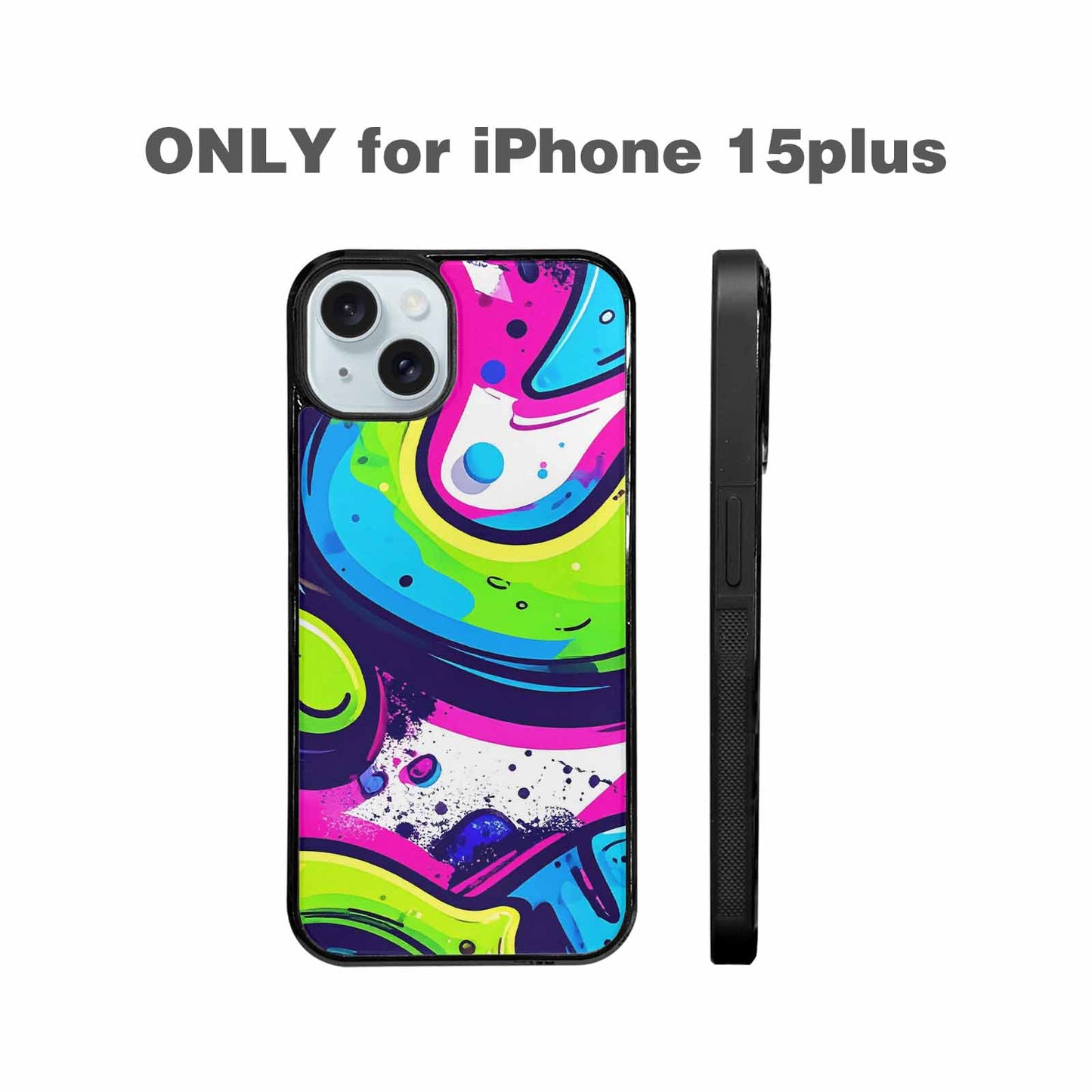 iPhone 15 Plus Case — Acid Wash Cartoon, Custom Print Case Cover