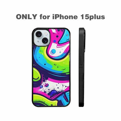 iPhone 15 Plus Case — Acid Wash Cartoon, Custom Print Case Cover