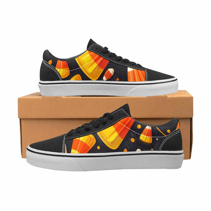 WOMEN'S Halloween Candy Corn Canvas Lace-Up Dark Academia Sneakers