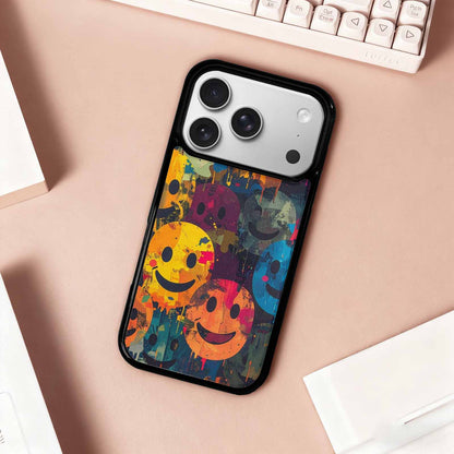iPhone 17 Pro Case — Smiley Faces Camosmiley Faces Yyi Camo, Customized Protective Case