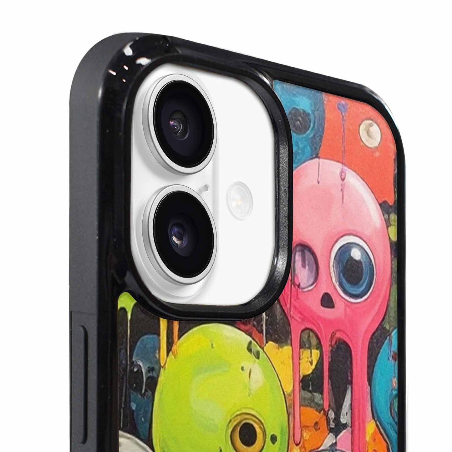 iPhone 17 Case — Aliens Camomelting Aliens Patt Alien Scifi, Unique Phone Case Design