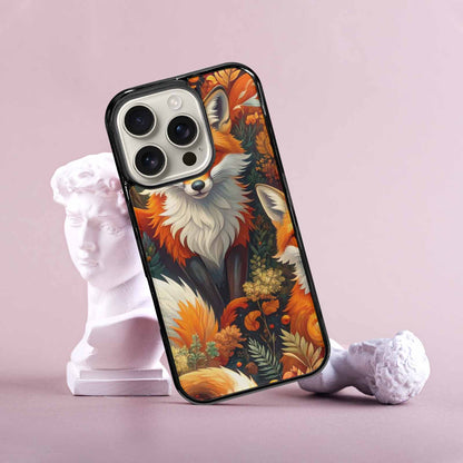 iPhone 16 Pro Case — Fox Forest Fox Forest Pattern Hundreds, Custom Made Phone Cover