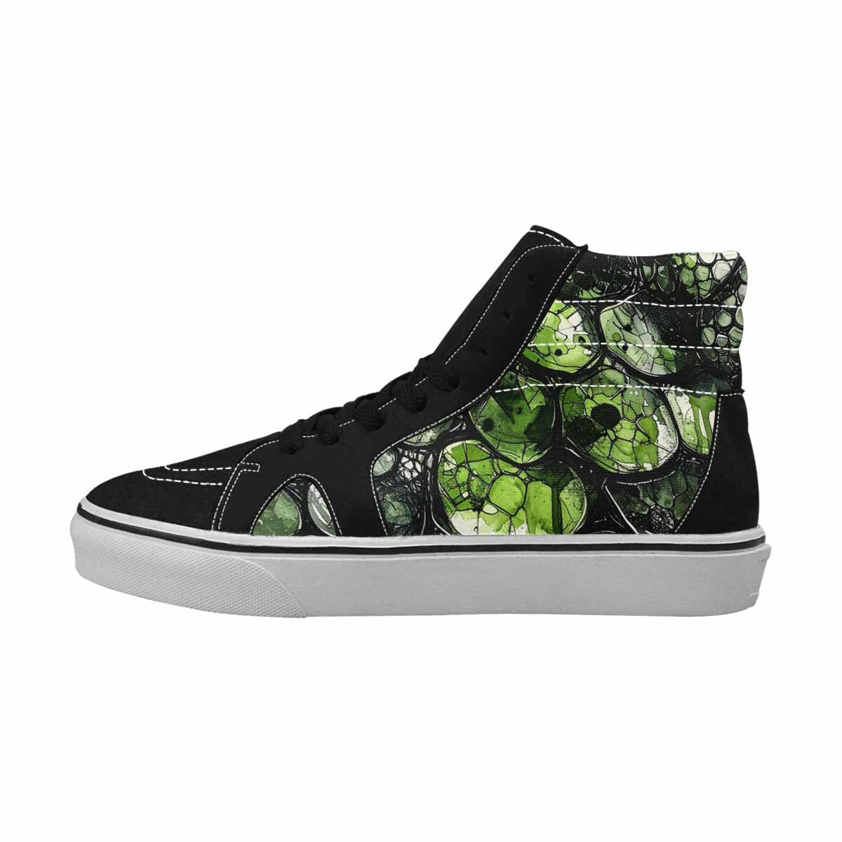 MEN'S Reptile Scale High Top Canvas Kaleidoscope Sneakers