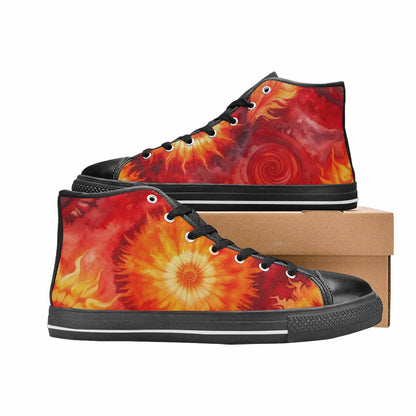 MEN'S Tie Dye - High Top Canvas Grunge Shoes