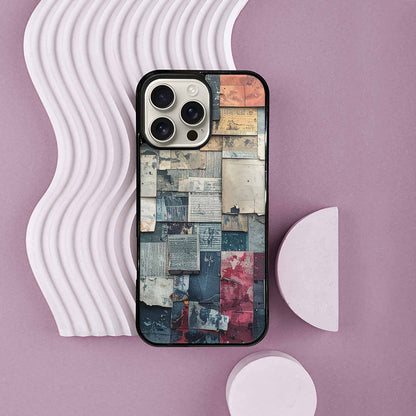 iPhone 16 Pro Max Case — Distressed Grunge Texture Pattern Hundreds Of, Custom Designed Case Cover