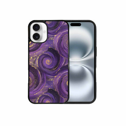 iPhone 16 Plus Case — Swirling Brushstroke Starry Night Texture Blended, Custom Phone Case