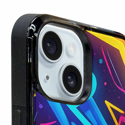 iPhone 15 Plus Case — 80s Retro Motif 80s Retro Motifs, Customized Protective Case