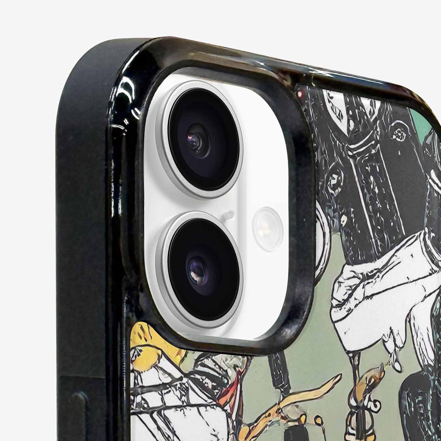 iPhone 16 Plus Case — Noir Spy Silhouette Pen Ink Noir, Custom Phone Case