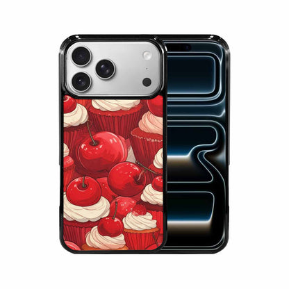 iPhone 17 Pro Max Case — Retro Cherry Cupcake Retro Vintage, Custom Art Phone Cover