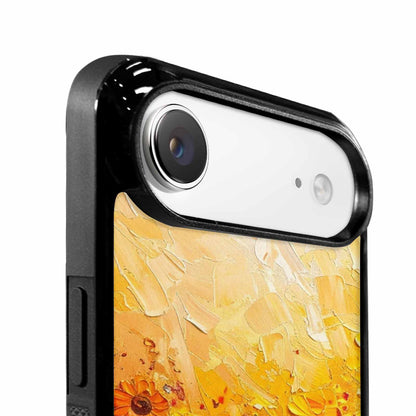 iPhone 17 Air Case — Impressionist Sunflower Brushstroke Pattern Hundreds Floral, Customized Protective Case