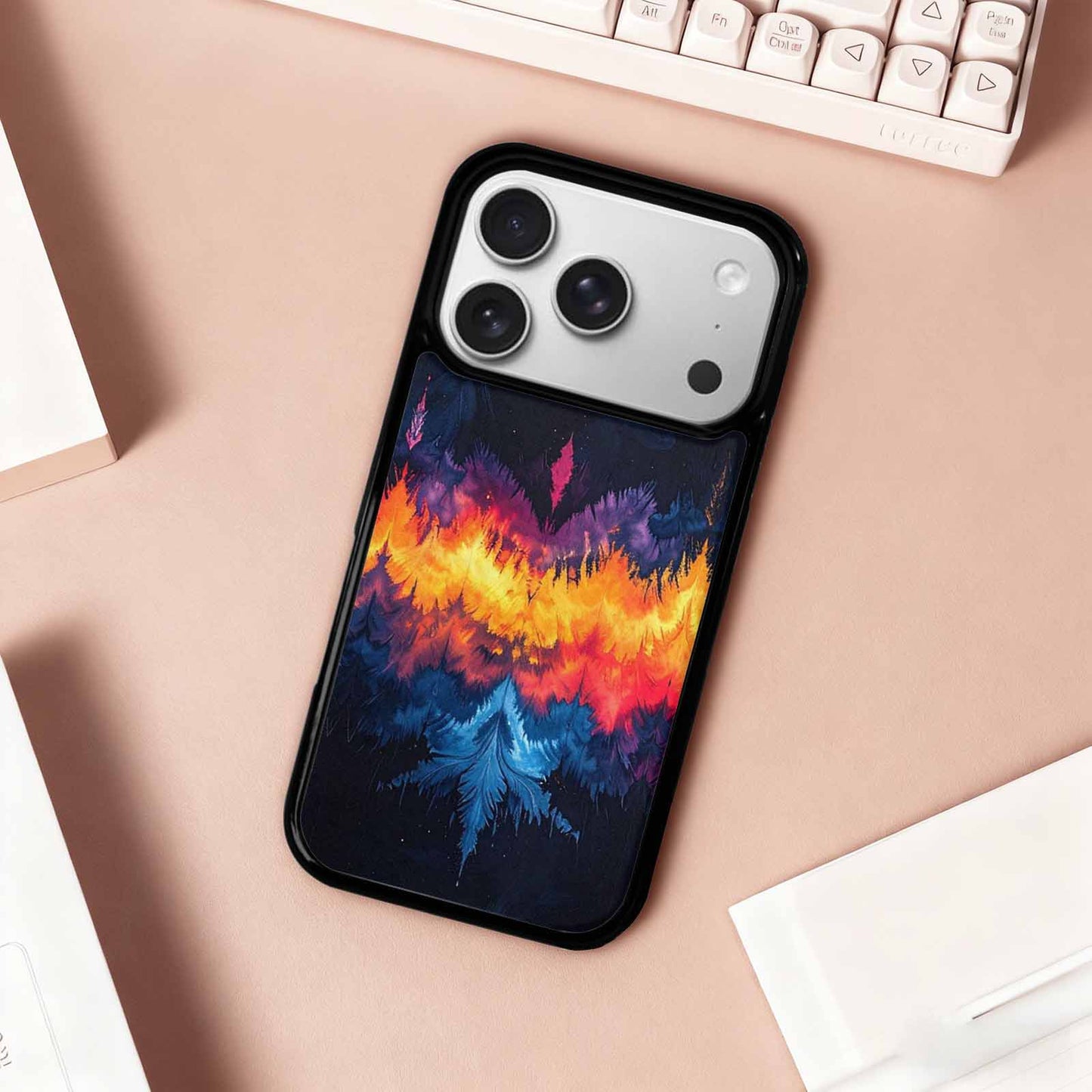 iPhone 17 Pro Case — Tie Dye Dark Tie Dye, Custom Print Case Cover