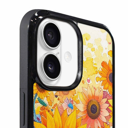 iPhone 17 Case — Full Color Vibrant Sunflower Floral, Personalized Phone Case