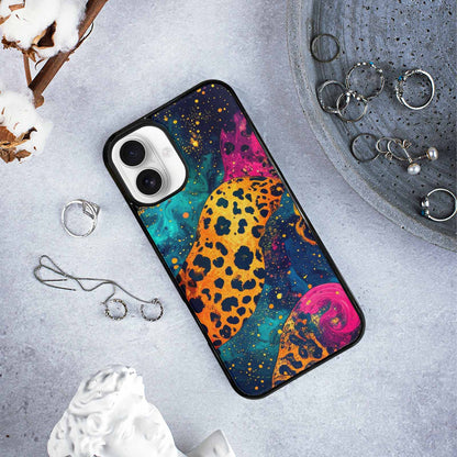 iPhone 16 Plus Case — Leopard Print Galaxy, Custom Print Case Cover