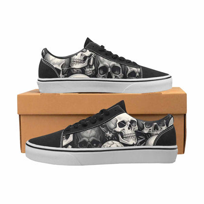 WOMEN'S Skulls - Classic Canvas Lace-Up Y2K Sneakers