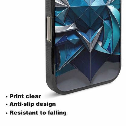 iPhone 16 Pro Max Case — Geometric Origami Art Pattern, Original Design Phone Case