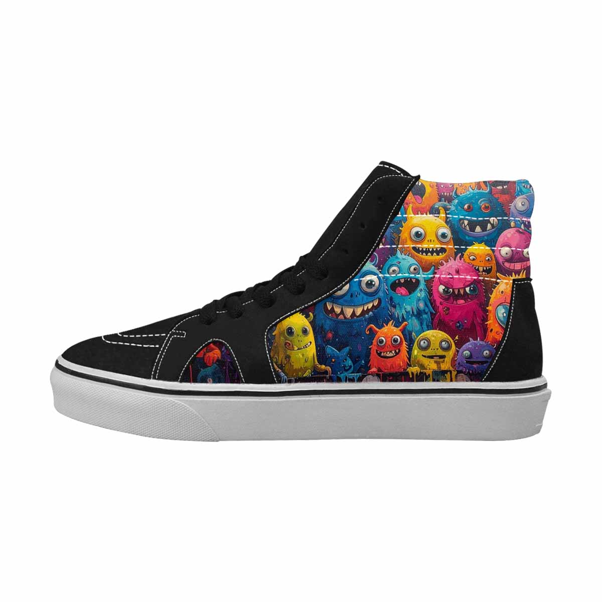 MEN'S Monsters (general) Cartoon Monst High Top Canvas Vivid Sneakers