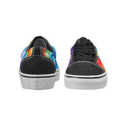 MEN'S Tie Dye Swirl Canvas Lace-Up Wallpaper Art Custom Sneakers