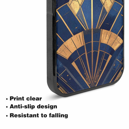 iPhone 15 Plus Case — Art Deco Illustration Pattern, Custom Made Phone Cover
