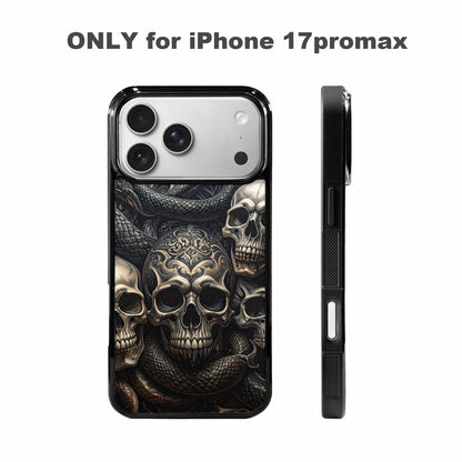 iPhone 17 Pro Max Case — Skull Dark Art Gothic Print Gothic, Custom Print Case Cover