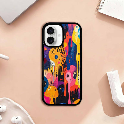 iPhone 17 Case — Melting Aliens Pattern Alien Scifi, Personalized Phone Case