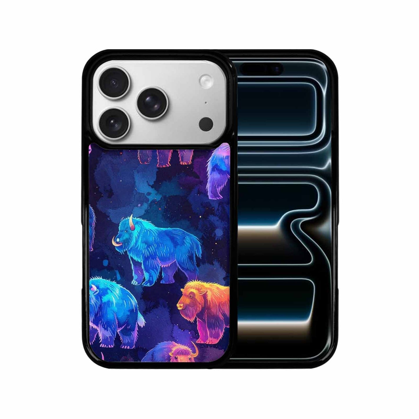 iPhone 17 Pro Case — Watercolor Cryptid Folklore Yeti Watercolor Abstract, Custom Phone Case