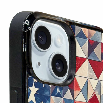 iPhone 15 Plus Case — Small American Flag Stars And Stripes, Custom Phone Case