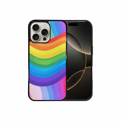 iPhone 16 Pro Max Case — Rainbow Pride, Custom Printed Phone Case