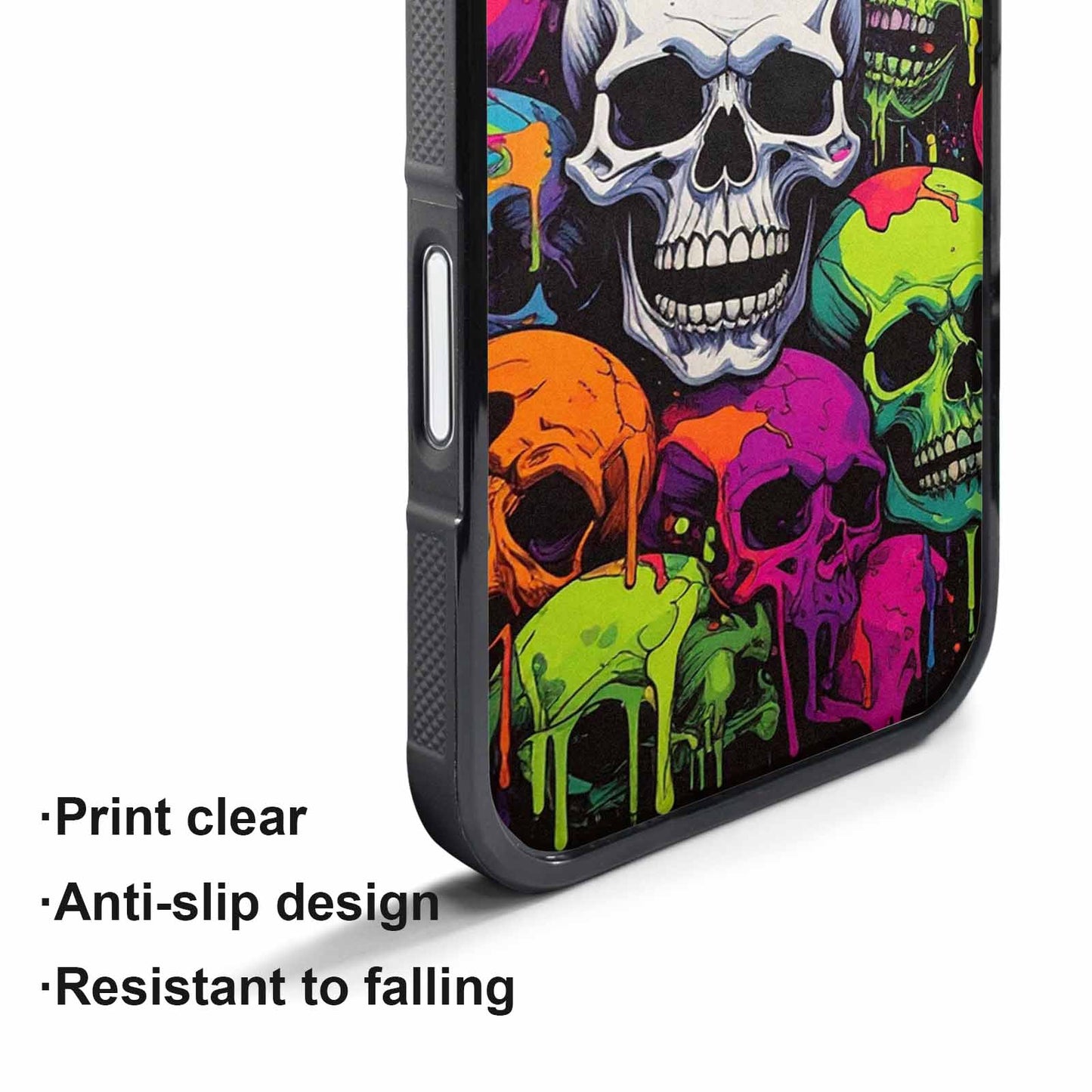 iPhone 17 Air Case — Vibrant Camo Of Skeletons Neon Camo, Unique Phone Case Design