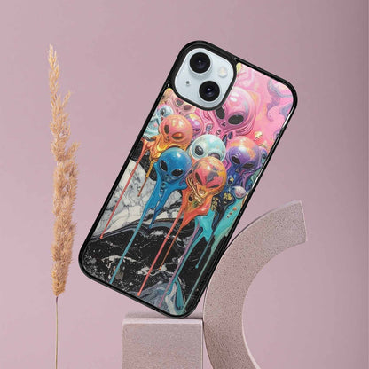 iPhone 15 Plus Case — Aliens Marblemelting Aliens Pa L2w Personalized, Custom Print Case Cover