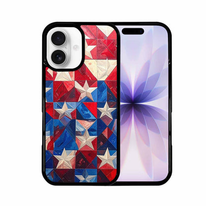 iPhone 17 Case — Small American Flag Stars Galaxy Space, Custom Designed Case Cover