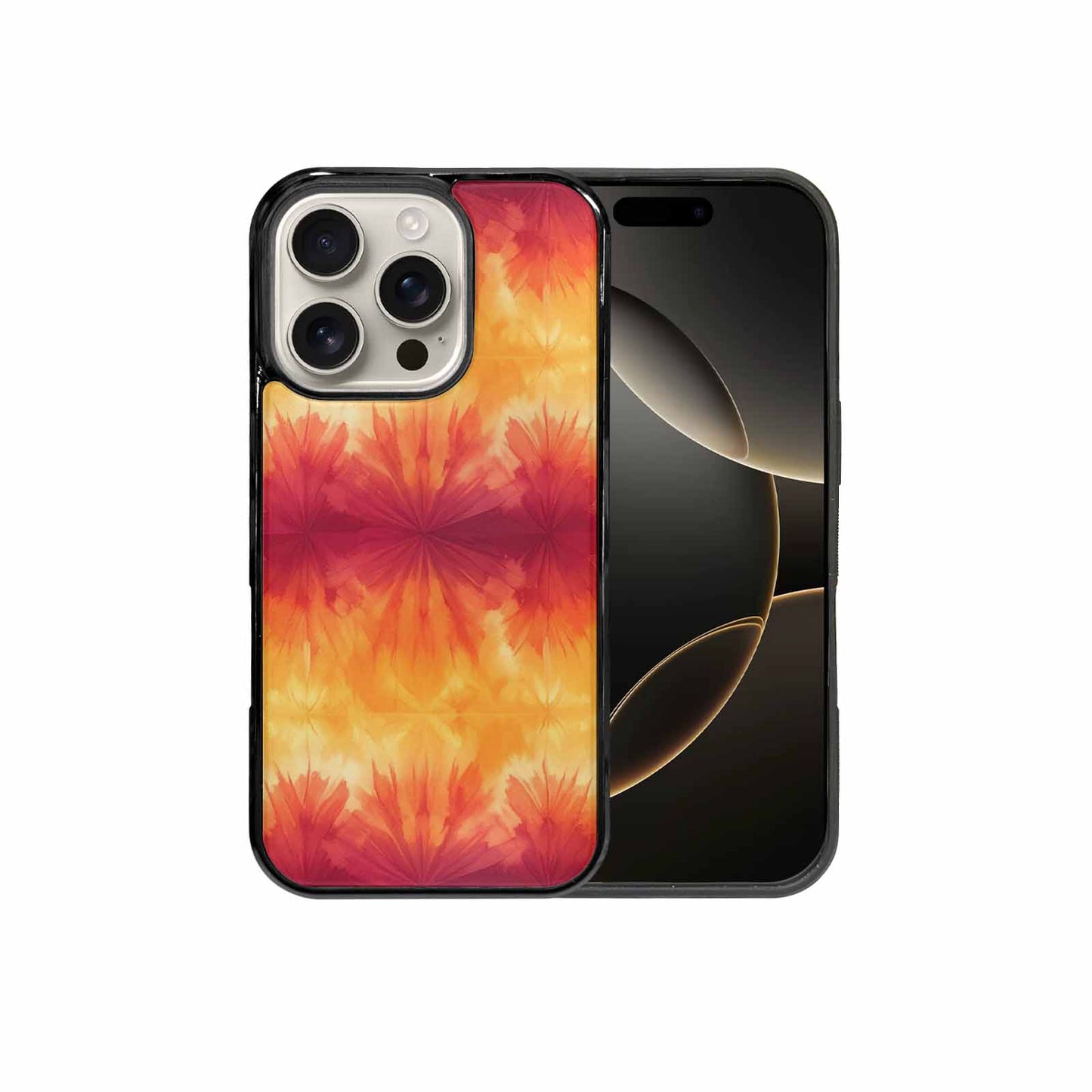 iPhone 16 Pro Case — Ombre Tie Dye Sunset, Custom Art Phone Cover