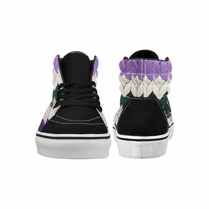 MEN'S Genderqueer Flag Color High Top Canvas Dark Academia Custom Sneakers