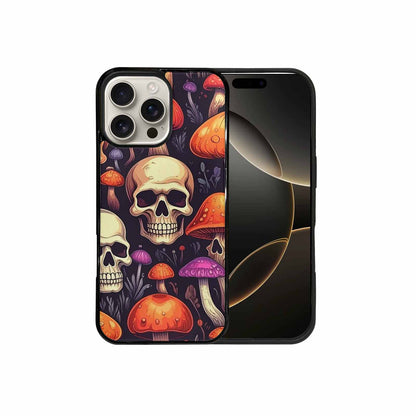 iPhone 16 Pro Max Case — Mushroom Skulls, Personalized Phone Case