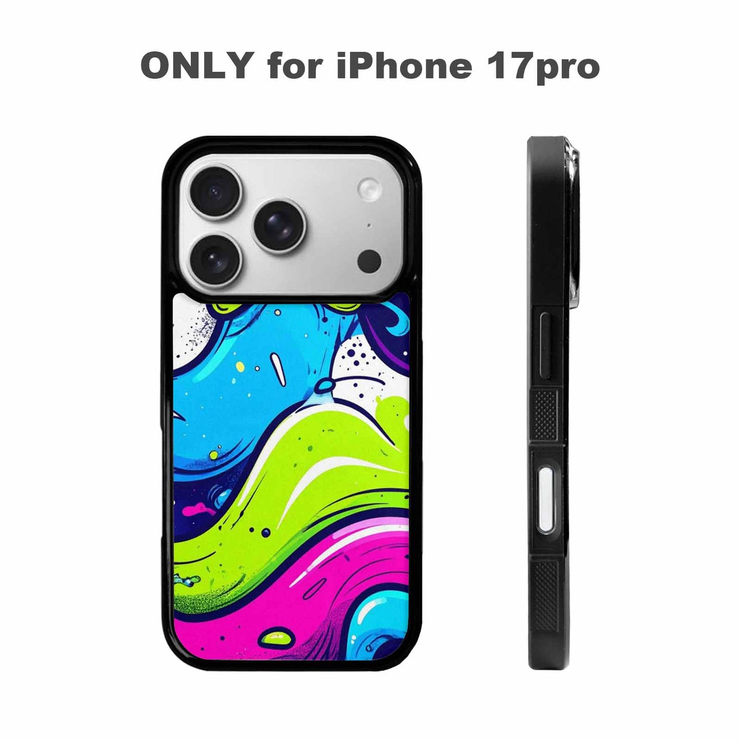 iPhone 17 Pro Case — Acid Wash Cartoon Tie Dye, Original Design Phone Case