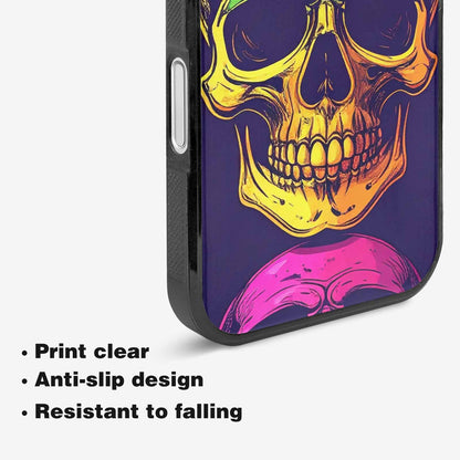 iPhone 16 Plus Case — Pride Flag Skulls Seamless Pattern Vibrant, Customized Protective Case