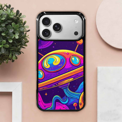 iPhone 17 Pro Max Case — Alien Ufo Cartoon Art Alien Scifi, Personalized Phone Case