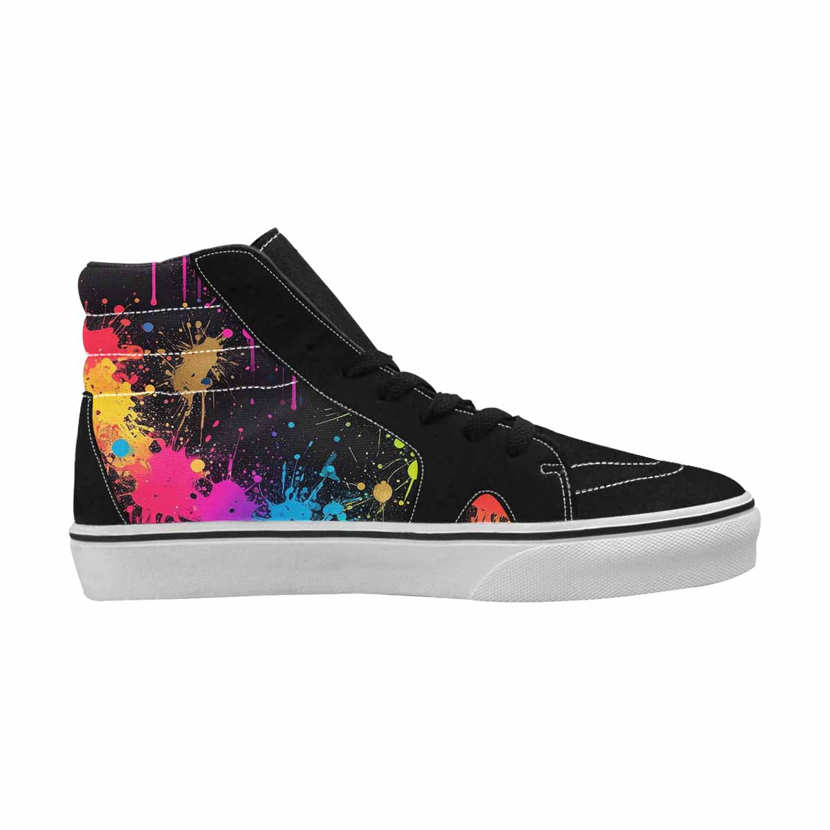 MEN'S Paint Splatter High Top Canvas Y2K Shoes