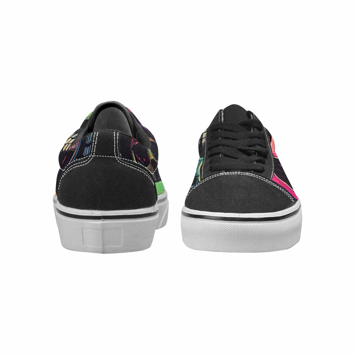 WOMEN'S 1000s Skulls Neon Camo Lace-Up Canvas Dreamlike Shoes