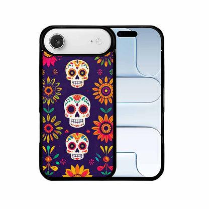 iPhone 17 Air Case — Sunflowers And Skulls Gothic Skulls, Unique Phone Case Design